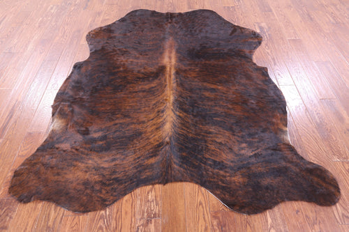 Brindle Natural Cowhide Rug - Large 6'10