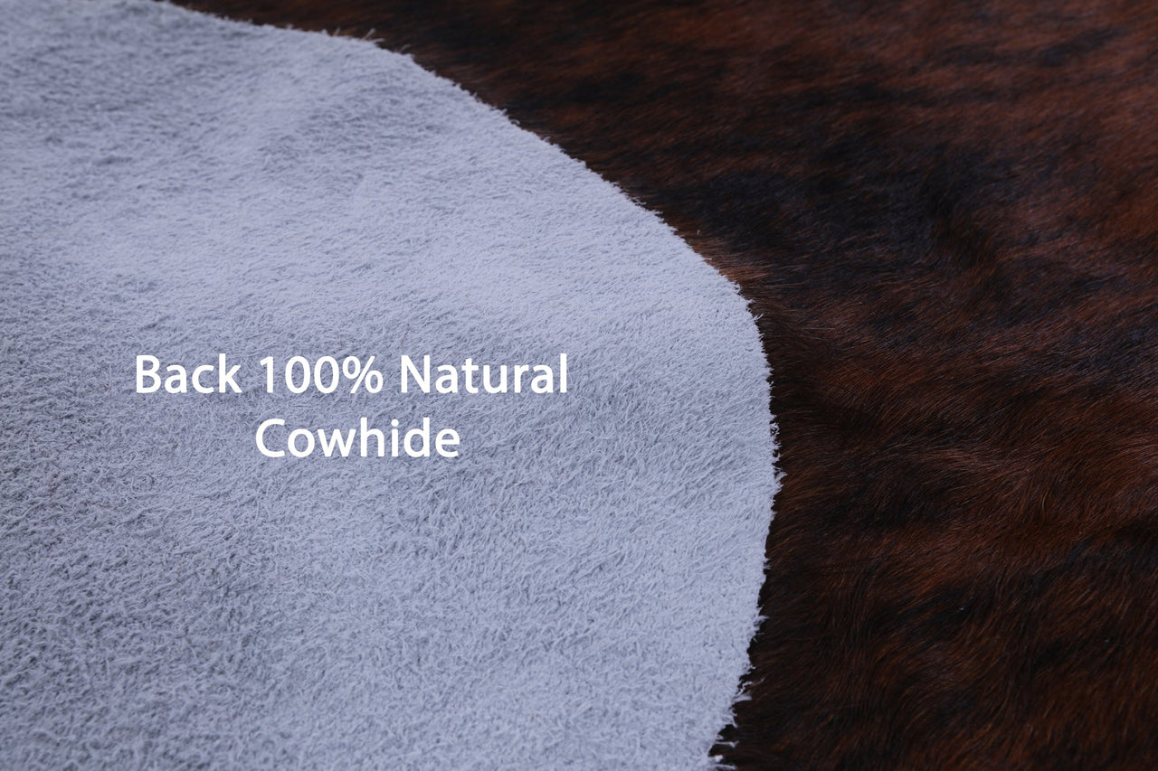 Brindle Natural Cowhide Rug - Large 6'10"H x 6'1"W