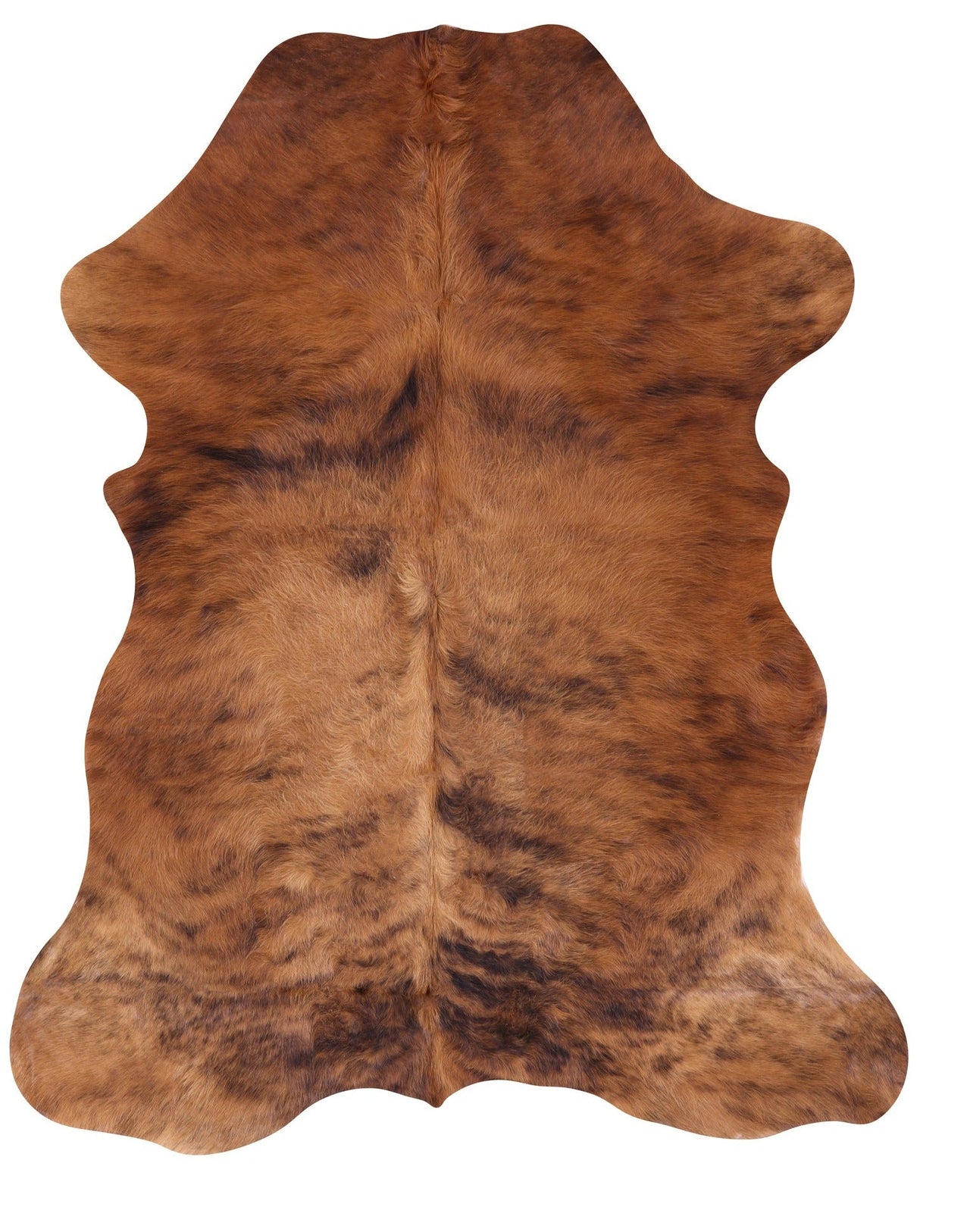 Brindle Natural Cowhide Rug - Medium 6'2"H x 5'2"W