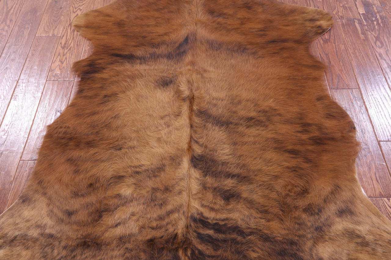 Brindle Natural Cowhide Rug - Medium 6'2"H x 5'2"W