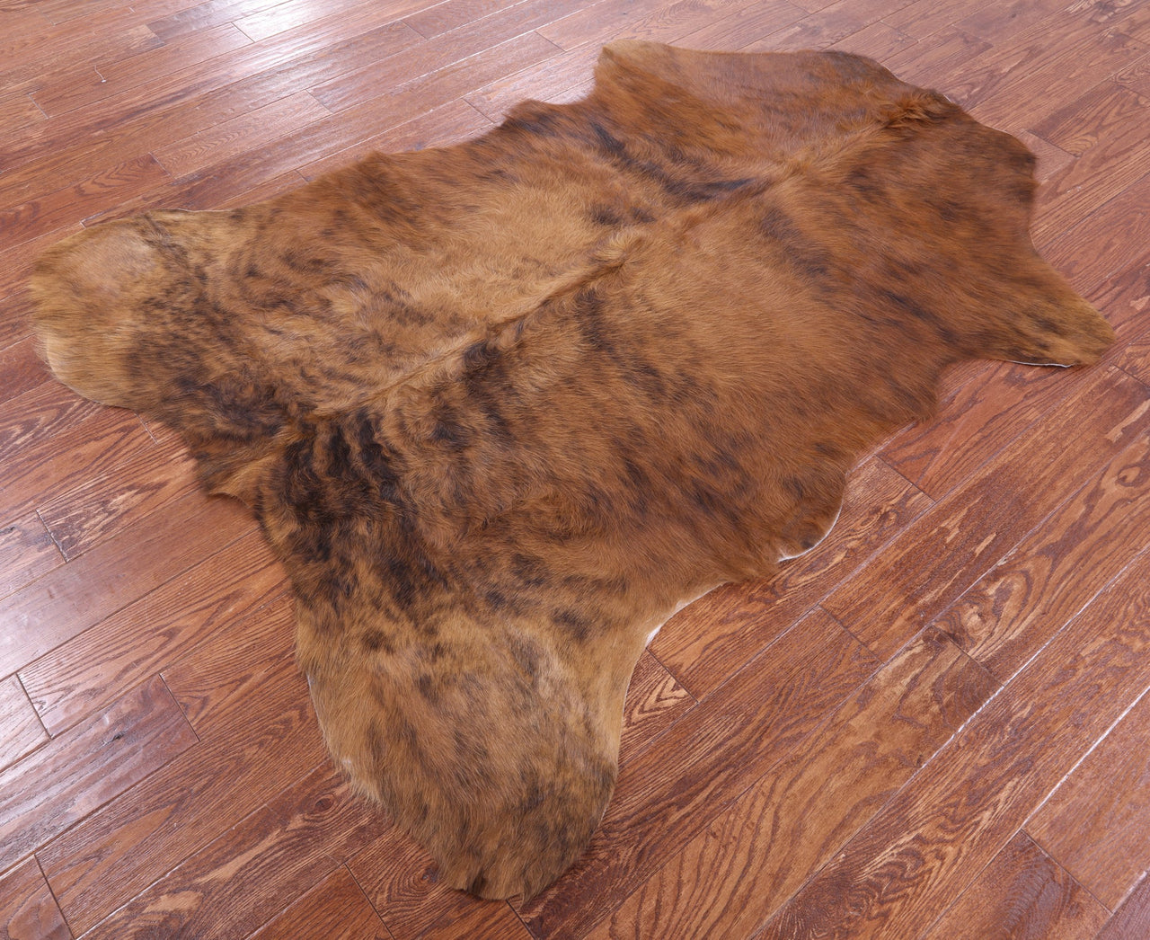 Brindle Natural Cowhide Rug - Medium 6'2"H x 5'2"W