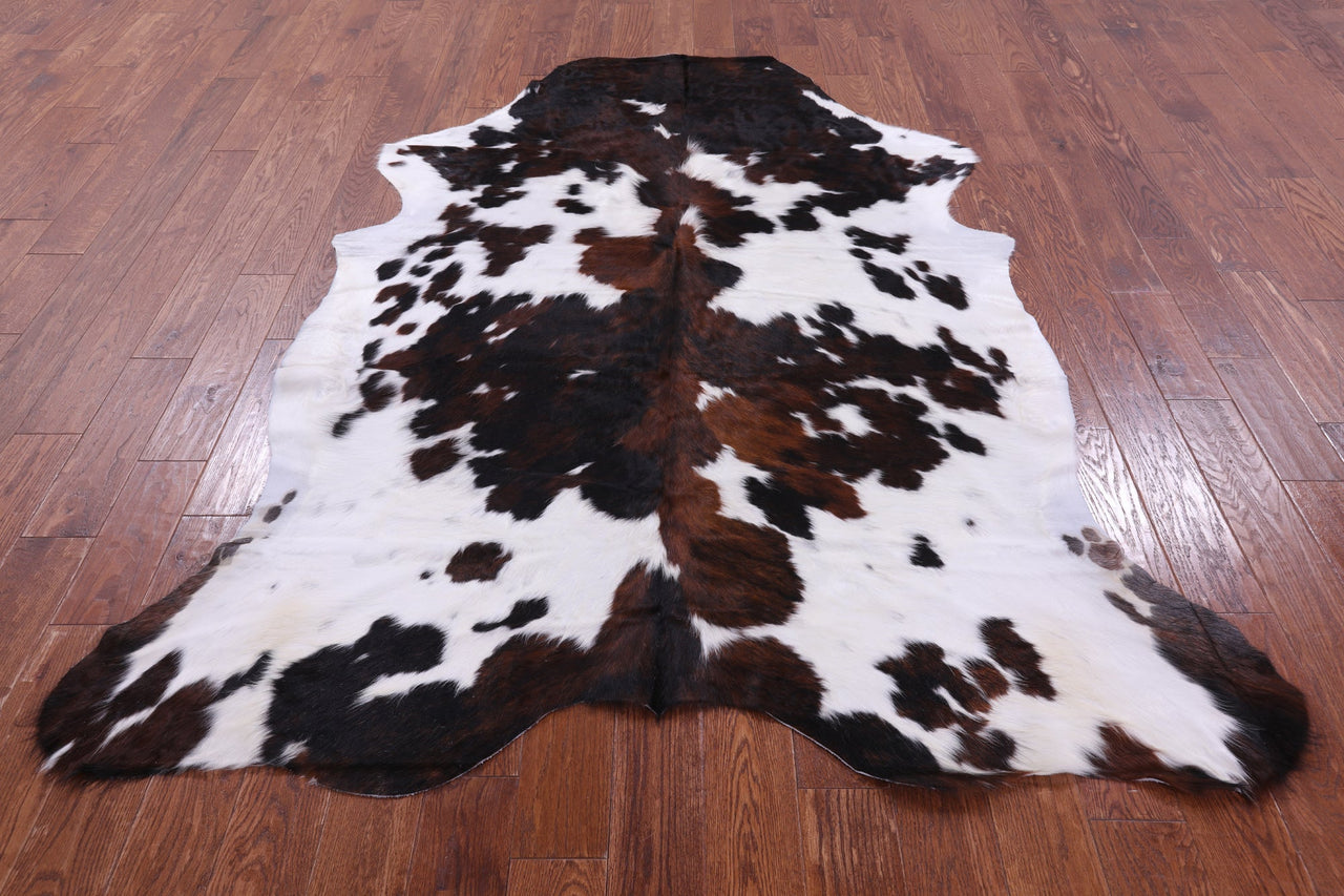 Tricolor Natural Cowhide Rug - XLarge 7'6"H x 6'0"W