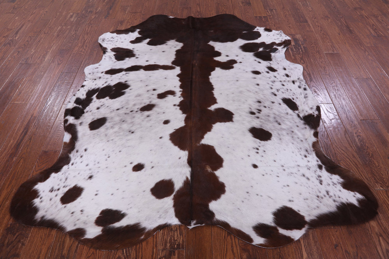 Salt & Pepper Natural Cowhide Rug - XLarge 7'1"H x 6'4"W