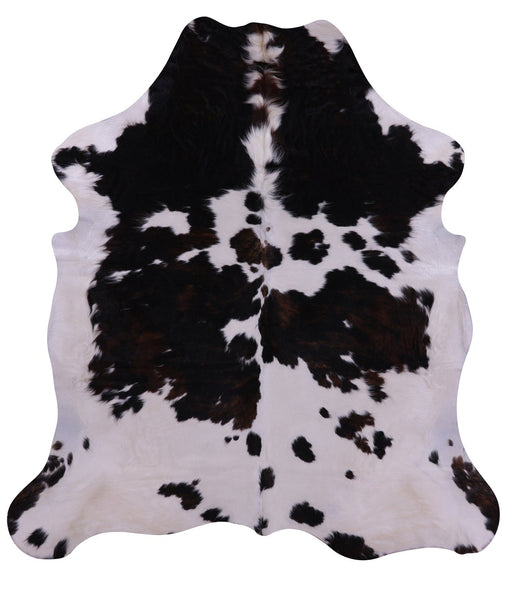 Black & White Natural Cowhide Rug - Large 7'0"H x 6'5"W