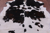 Thumbnail for Black & White Natural Cowhide Rug - XLarge 7'0