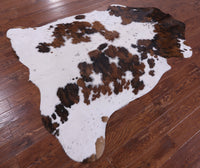 Thumbnail for Tricolor Natural Cowhide Rug - Large 6'9