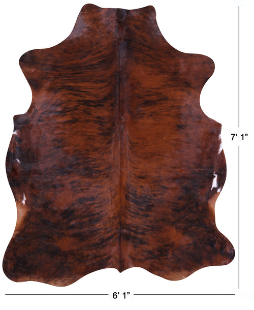 Brindle Natural Cowhide Rug - X-Large 7'1