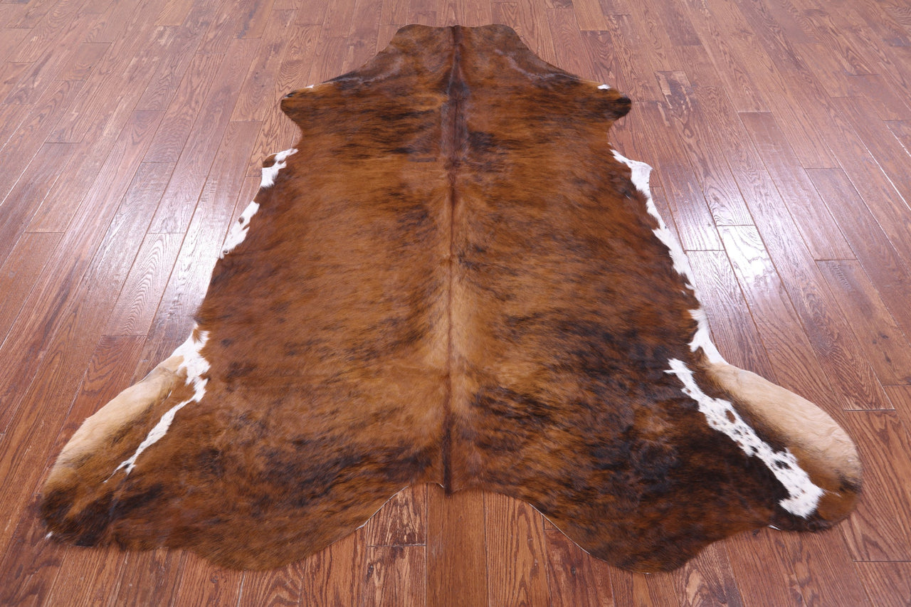 Brindle Natural Cowhide Rug - XLarge 7'4"H x 6'3"W