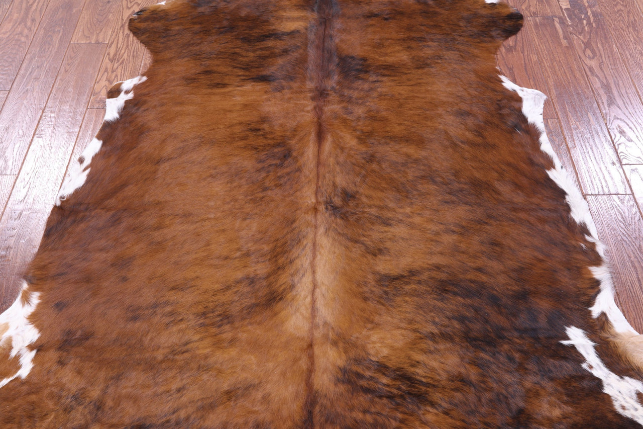 Brindle Natural Cowhide Rug - XLarge 7'4"H x 6'3"W