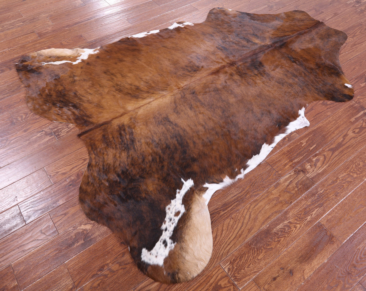 Brindle Natural Cowhide Rug - XLarge 7'4"H x 6'3"W