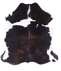 Thumbnail for Tricolor Natural Cowhide Rug - Medium 6'5