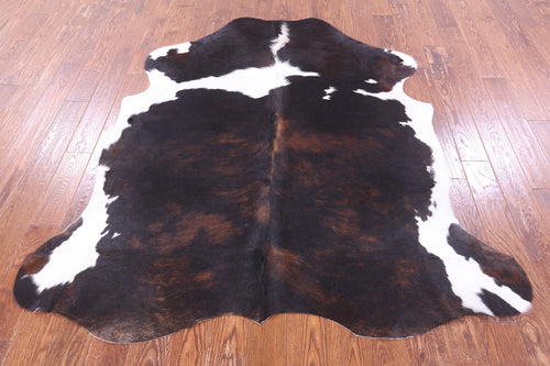 Tricolor Natural Cowhide Rug - Large 6'5