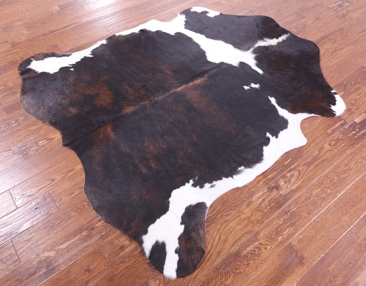 Tricolor Natural Cowhide Rug - Medium 6'5"H x 6'1"W