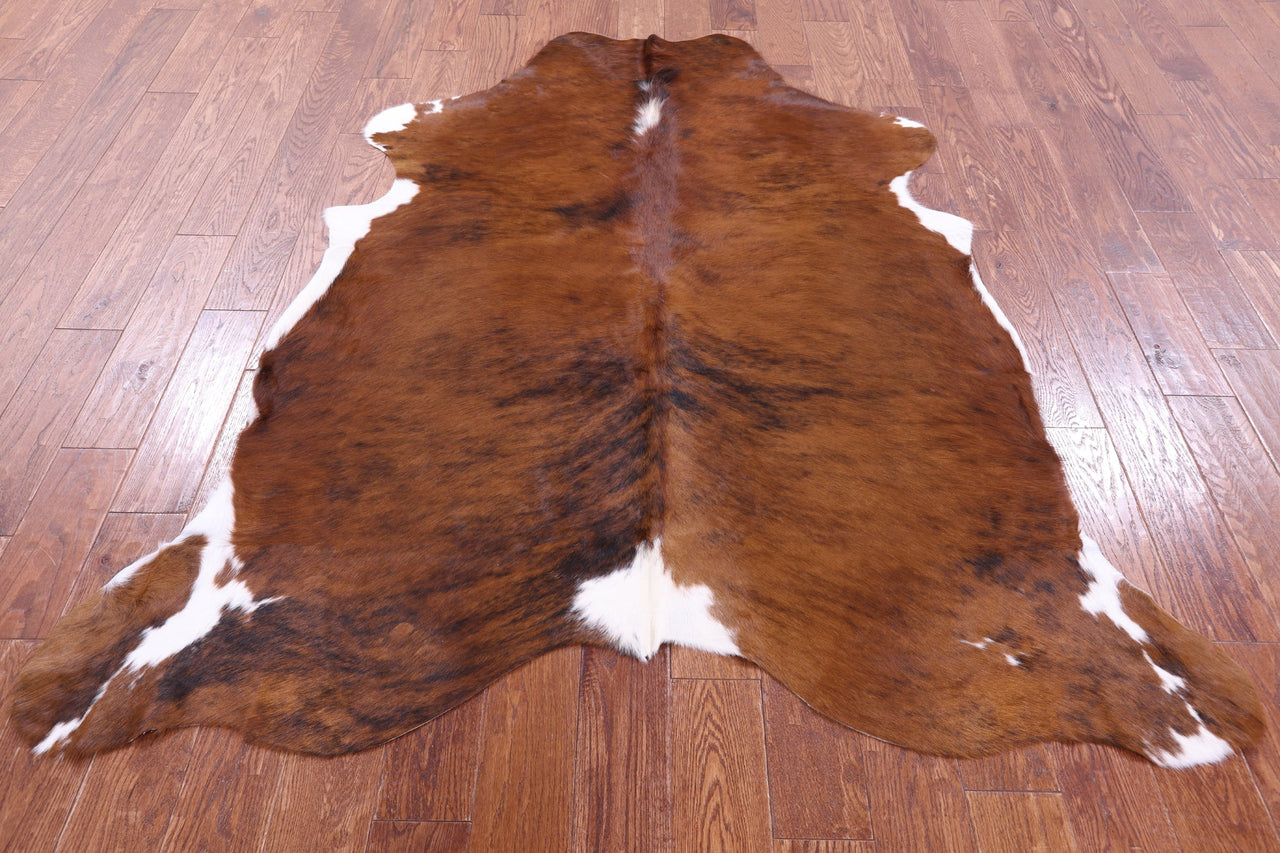 Brindle Natural Cowhide Rug - Large 6'4"H x 5'9"W