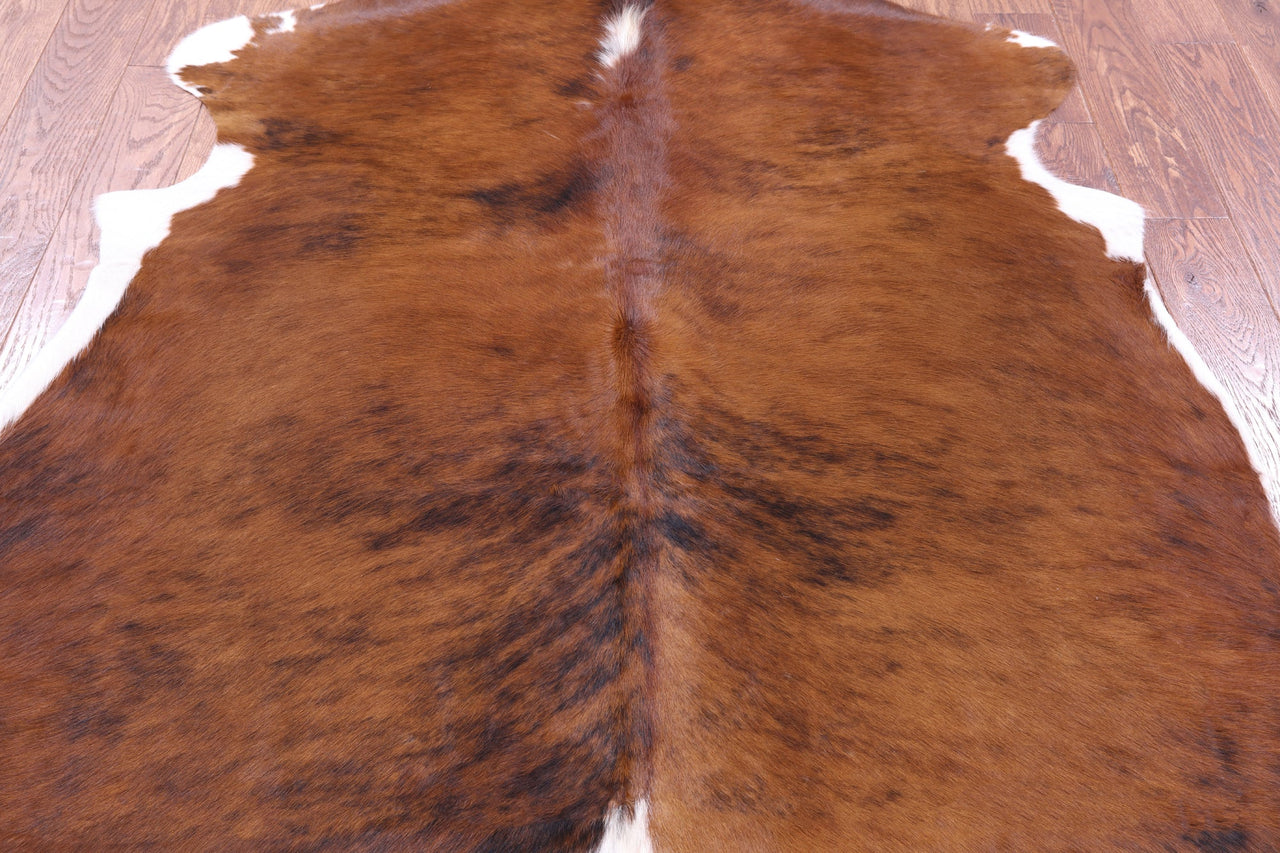 Brindle Natural Cowhide Rug - Large 6'4"H x 5'9"W