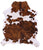 Brindle Natural Cowhide Rug - Medium 6'3"H x 5'7"W