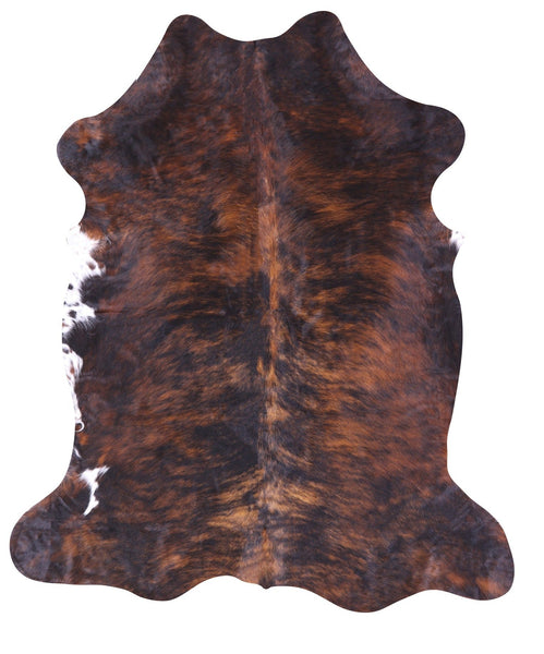 Brindle Natural Cowhide Rug - Large 7'0"H x 6'1"W