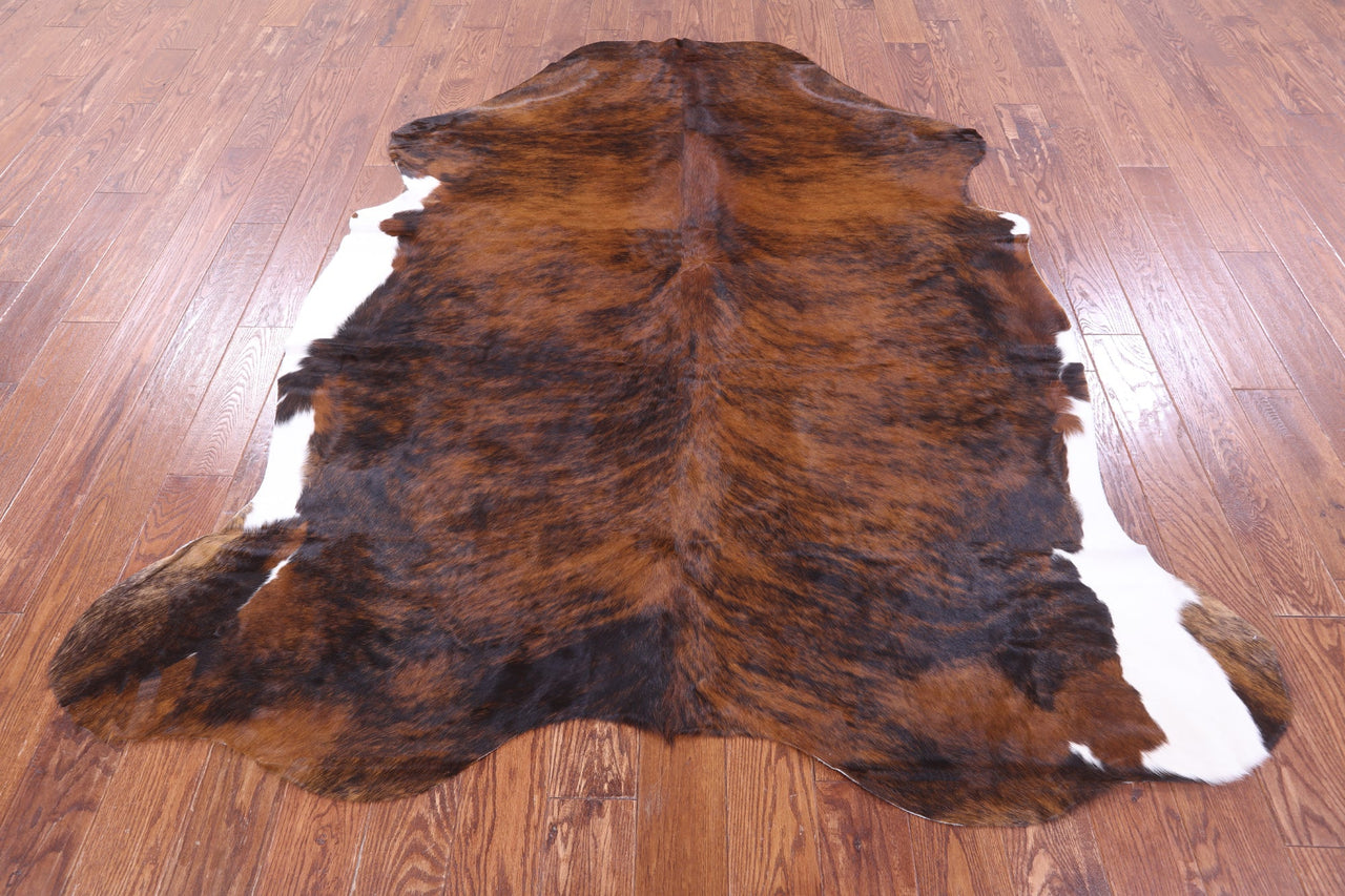 Brindle Natural Cowhide Rug - XLarge 7'1"H x 6'4"W