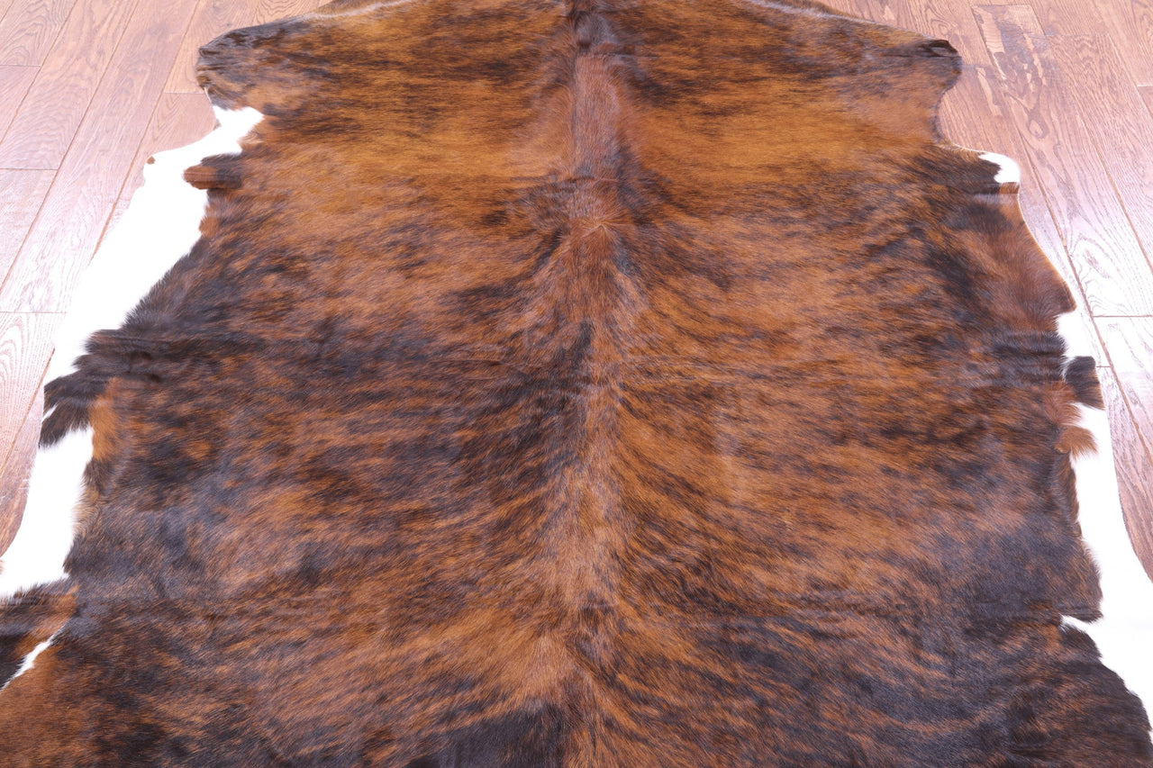 Brindle Natural Cowhide Rug - XLarge 7'1"H x 6'4"W