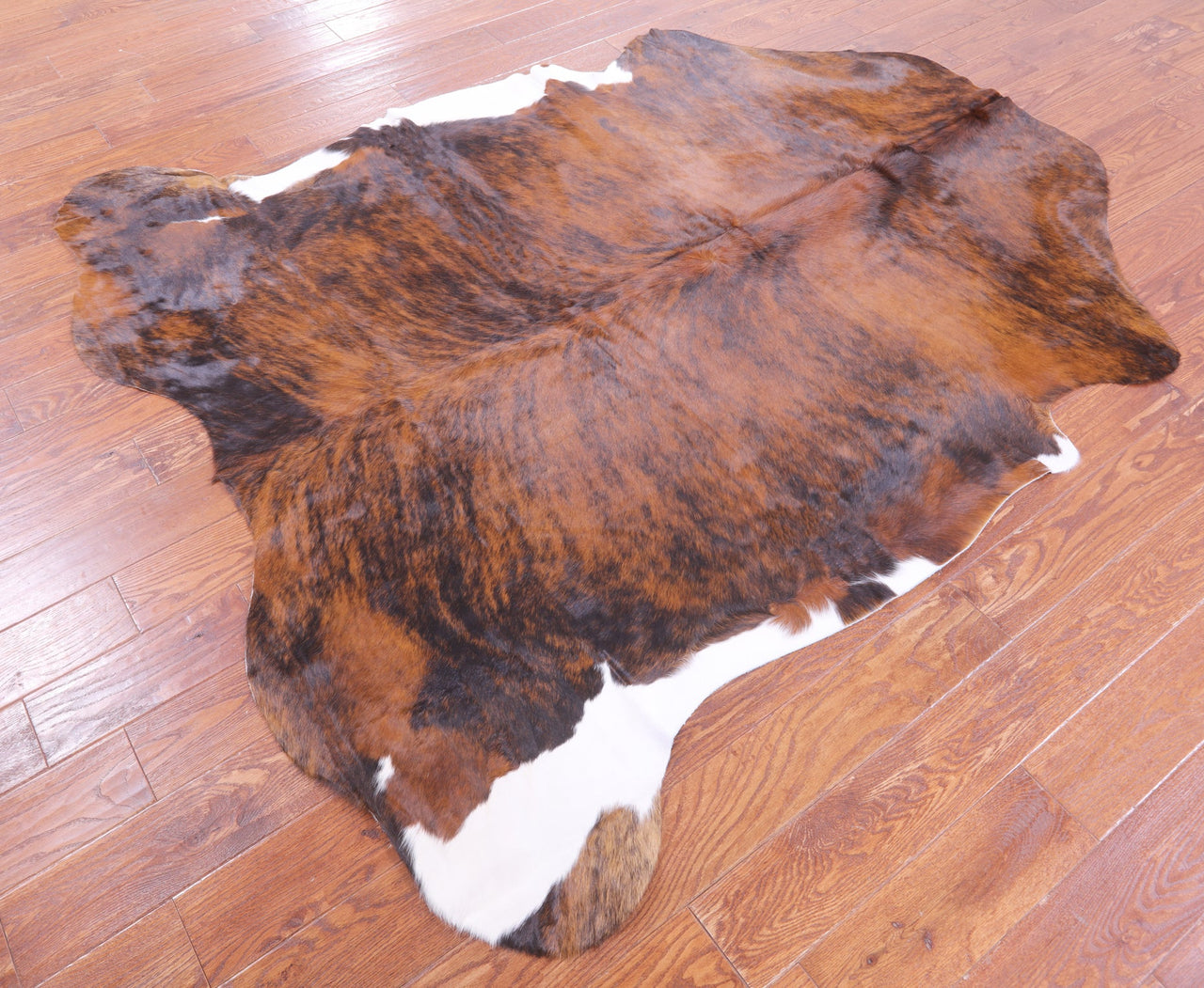 Brindle Natural Cowhide Rug - XLarge 7'1"H x 6'4"W