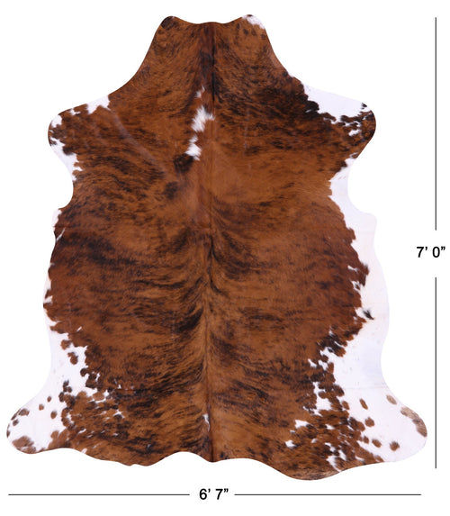 Brindle Natural Cowhide Rug - X-Large 7'0