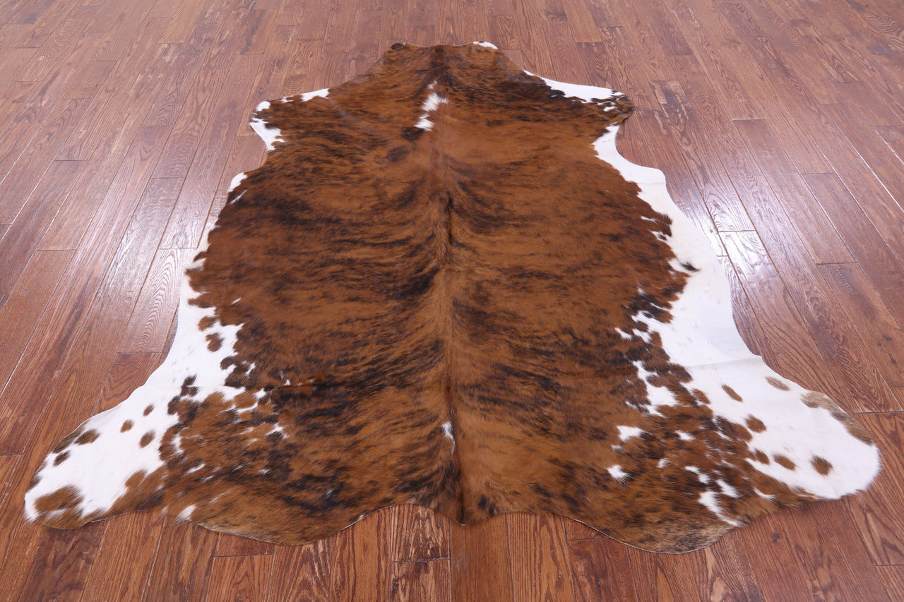 Brindle Natural Cowhide Rug - XLarge 7'0"H x 6'7"W