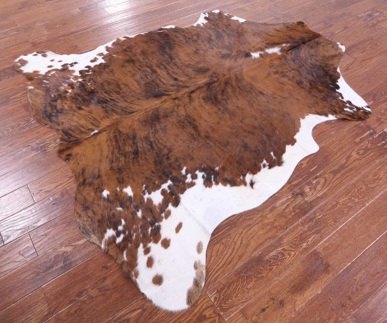 Brindle Natural Cowhide Rug - XLarge 7'0"H x 6'7"W