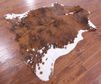 Thumbnail for Brindle Natural Cowhide Rug - XLarge 7'0