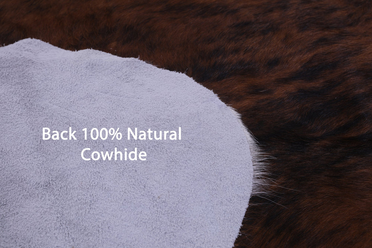 Brindle Natural Cowhide Rug - XLarge 7'0"H x 6'7"W