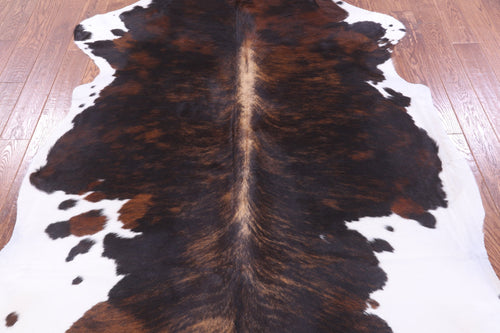 Tricolor Natural Cowhide Rug - X-Large 7'1