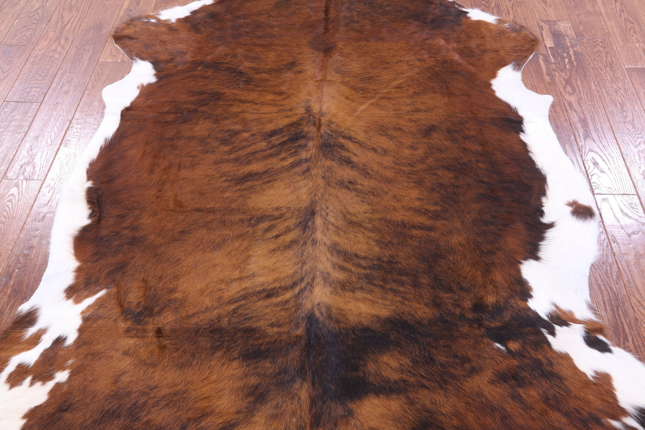 Brindle Natural Cowhide Rug - Large 6'11"H x 5'8"W