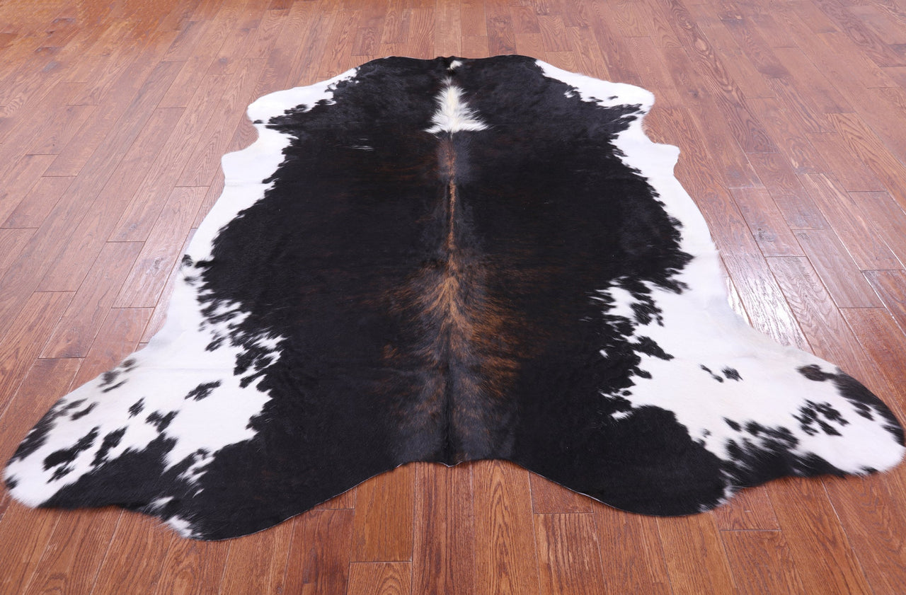 Tricolor Natural Cowhide Rug - Large 7'1"H x 6'9"W