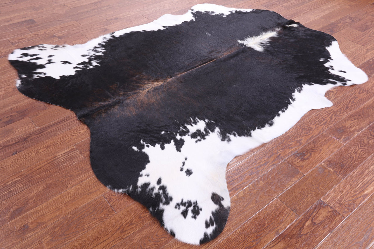 Tricolor Natural Cowhide Rug - Large 7'1"H x 6'9"W