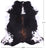 Tricolor Natural Cowhide Rug - Large 7'1"H x 6'9"W
