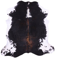 Thumbnail for Tricolor Natural Cowhide Rug - Large 7'1