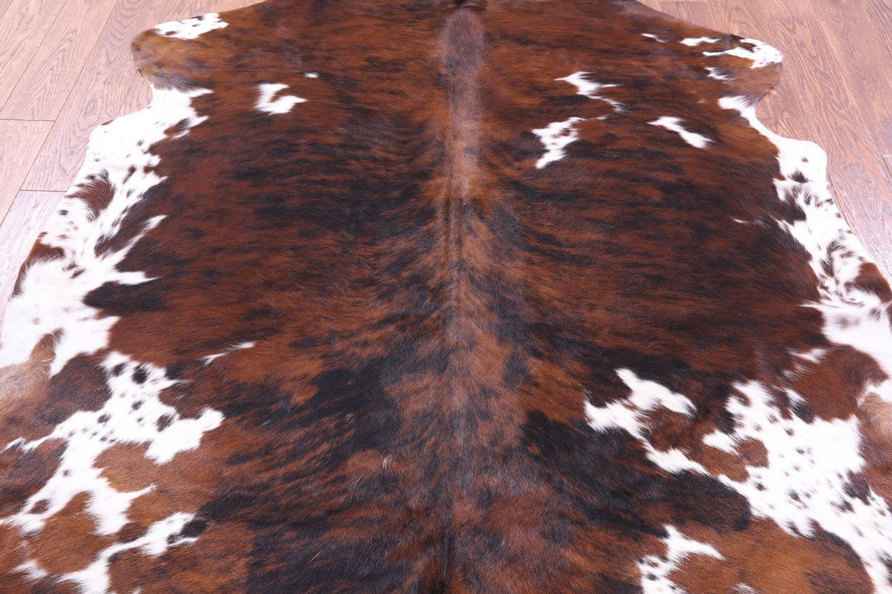 Brindle Natural Cowhide Rug - Large 6'6"H x 6'1"W