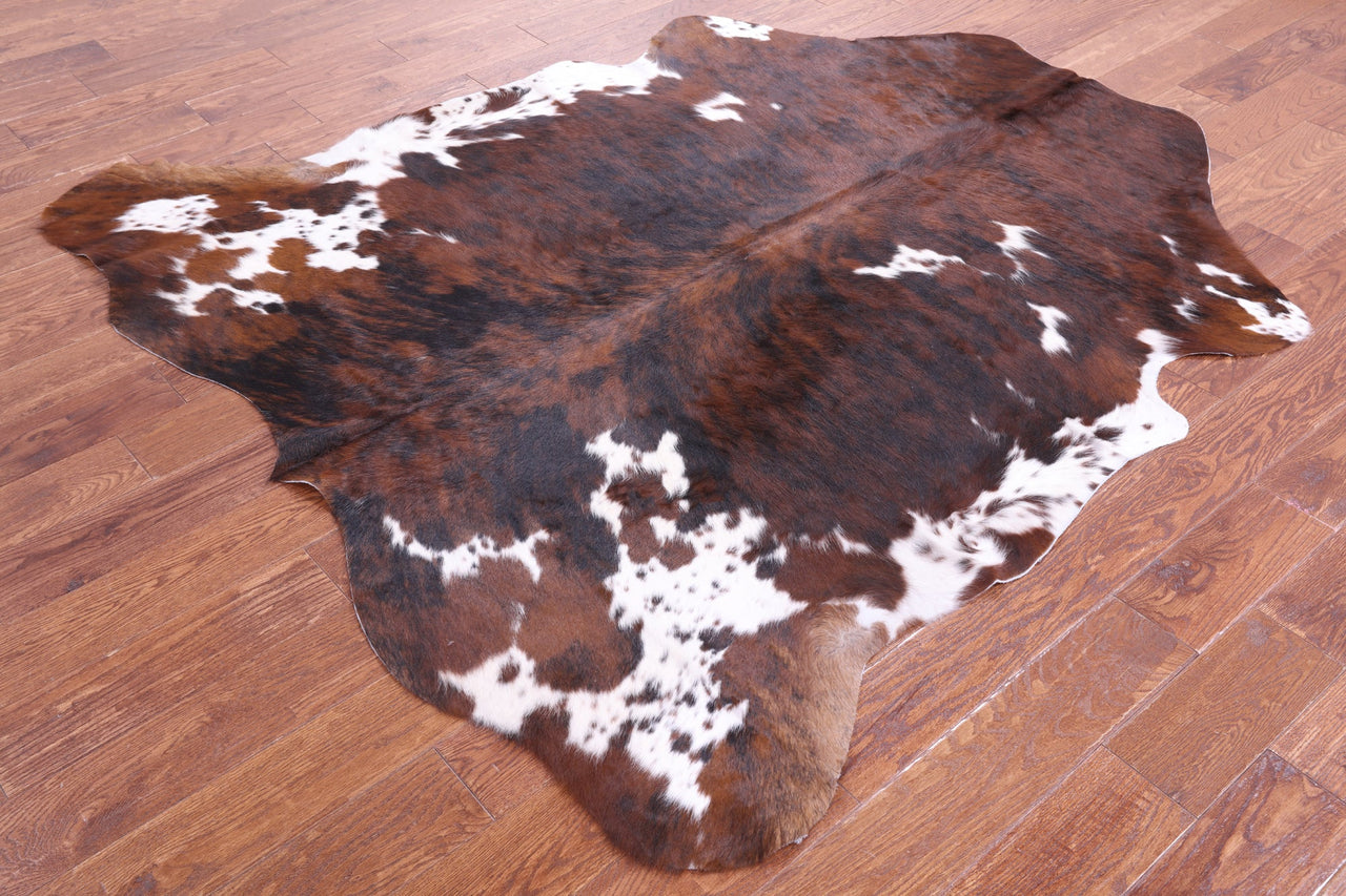 Brindle Natural Cowhide Rug - Large 6'6"H x 6'1"W