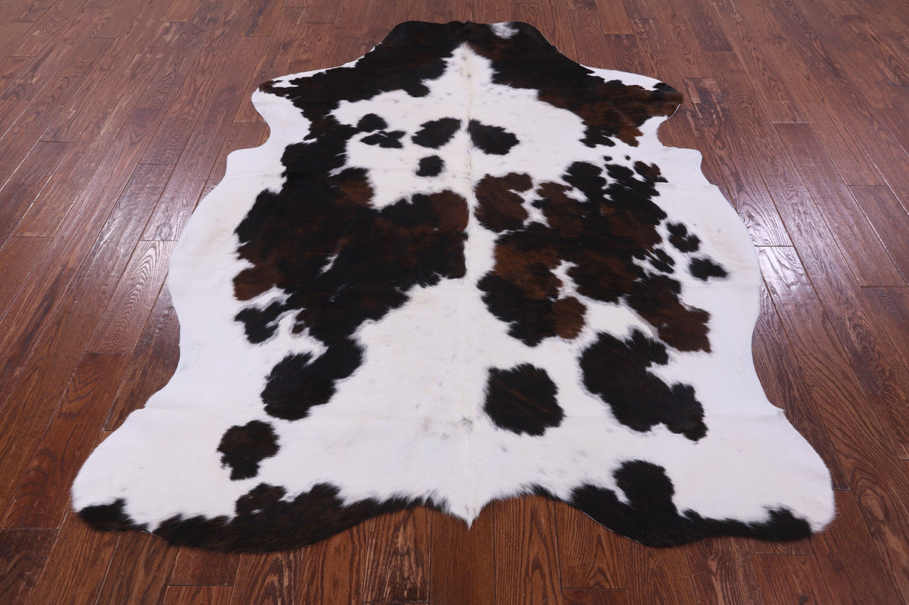 Tricolor Natural Cowhide Rug - Large 7'0"H x 5'7"W