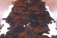 Thumbnail for Brindle Natural Cowhide Rug - Large 6'7