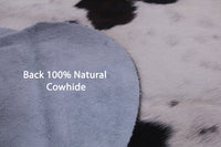 Thumbnail for Tricolor Natural Cowhide Rug - XLarge 7'1