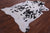 Black & White Natural Cowhide Rug - XLarge 7'5"H x 6'0"W