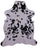 Black & White Natural Cowhide Rug - XLarge 7'5"H x 6'0"W