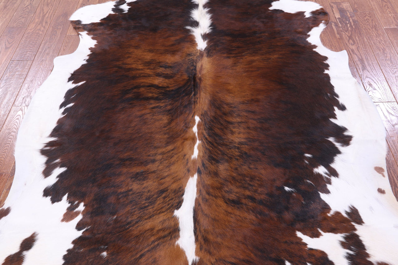 Brindle Natural Cowhide Rug - XLarge 7'4"H x 6'1"W