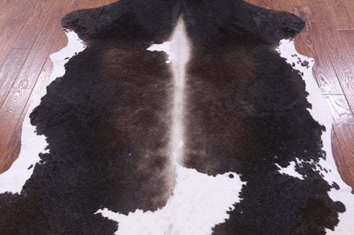 Black & White Natural Cowhide Rug - X-Large 7'5