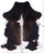 Black & White Natural Cowhide Rug - XLarge 7'5"H x 6'3"W