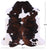 Tricolor Natural Cowhide Rug - Large 6'9"H x 6'4"W