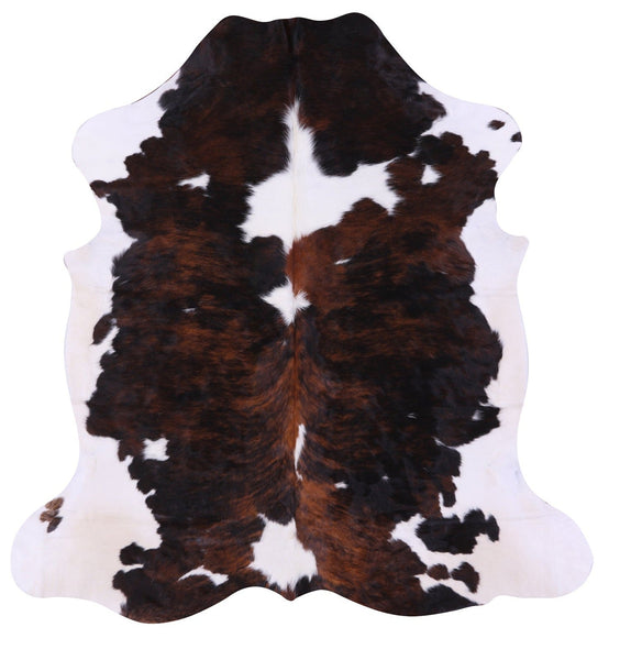 Tricolor Natural Cowhide Rug - Large 6'9"H x 6'4"W