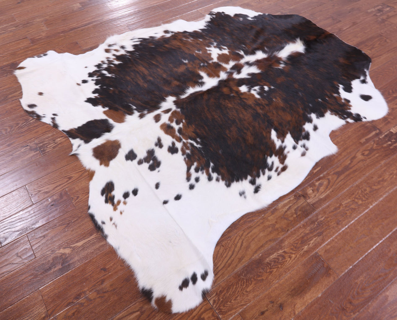 Tricolor Natural Cowhide Rug - Large 6'11"H x 6'4"W