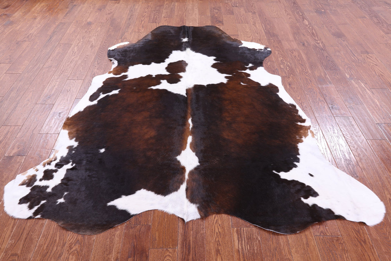 Tricolor Natural Cowhide Rug - Large 6'11"H x 6'4"W