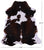 Tricolor Natural Cowhide Rug - Large 6'11"H x 6'4"W